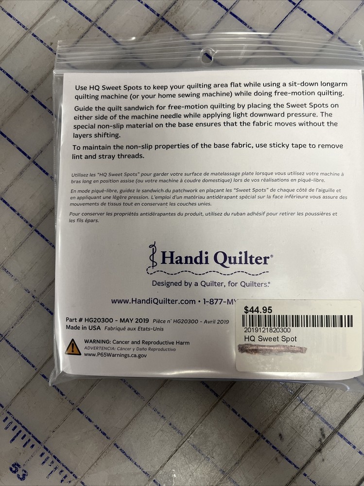 Handi Quilter Sweet Spots