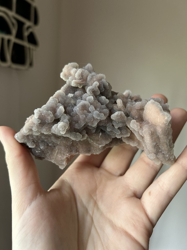 Grape Agate Botryoidal Chalcedony Cluster – Sparkling Druzy Quartz