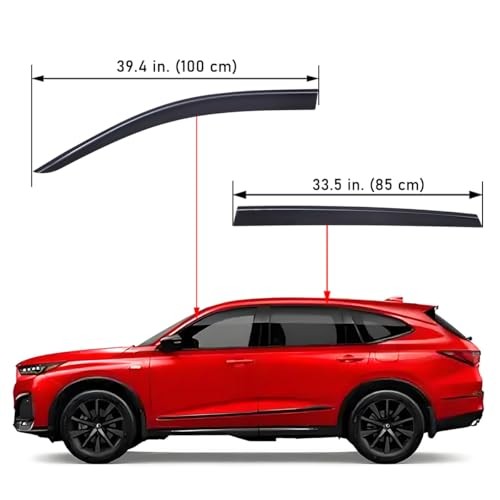 Extra Durable Outside-Mount Low-Profile Auto Vent Window Visors, Fits 2022