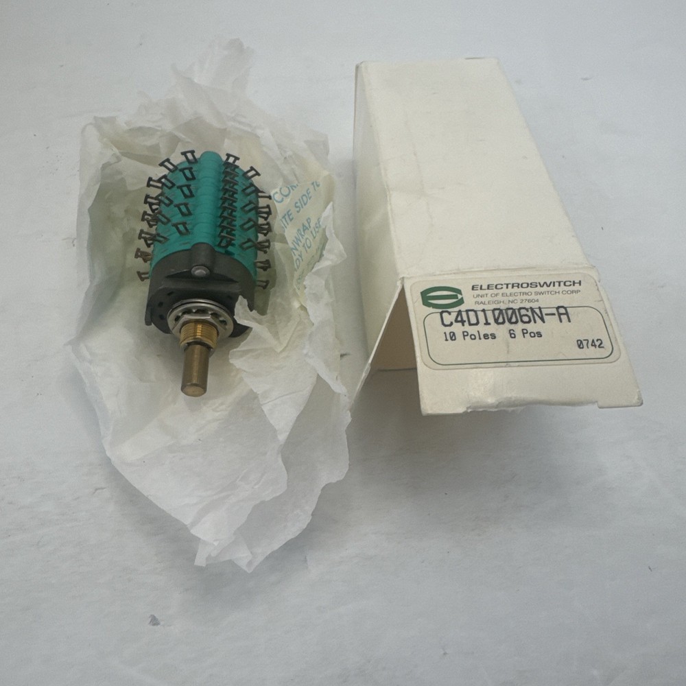 Electroswitch C4D1006N-A Rotary Switch 6 Position 10Pole See Description 15-10