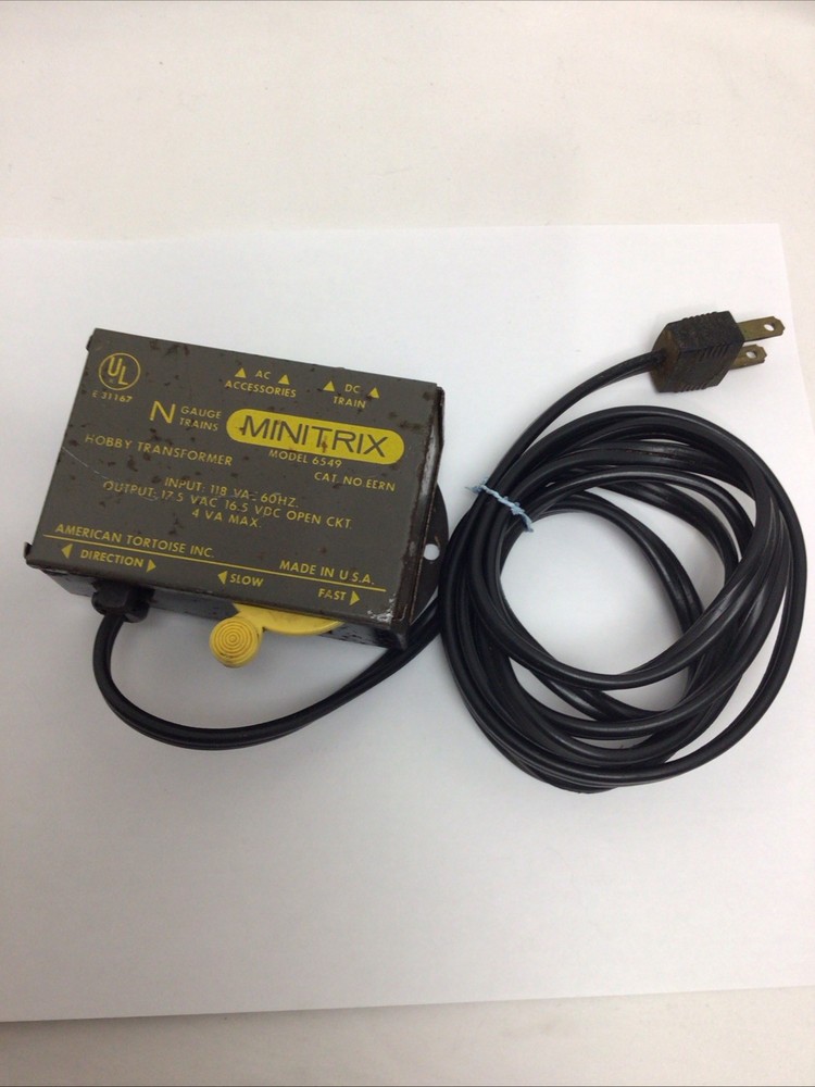 Minitrix DC Transformer Model #6549 N Gauge Trains Hobby Controller