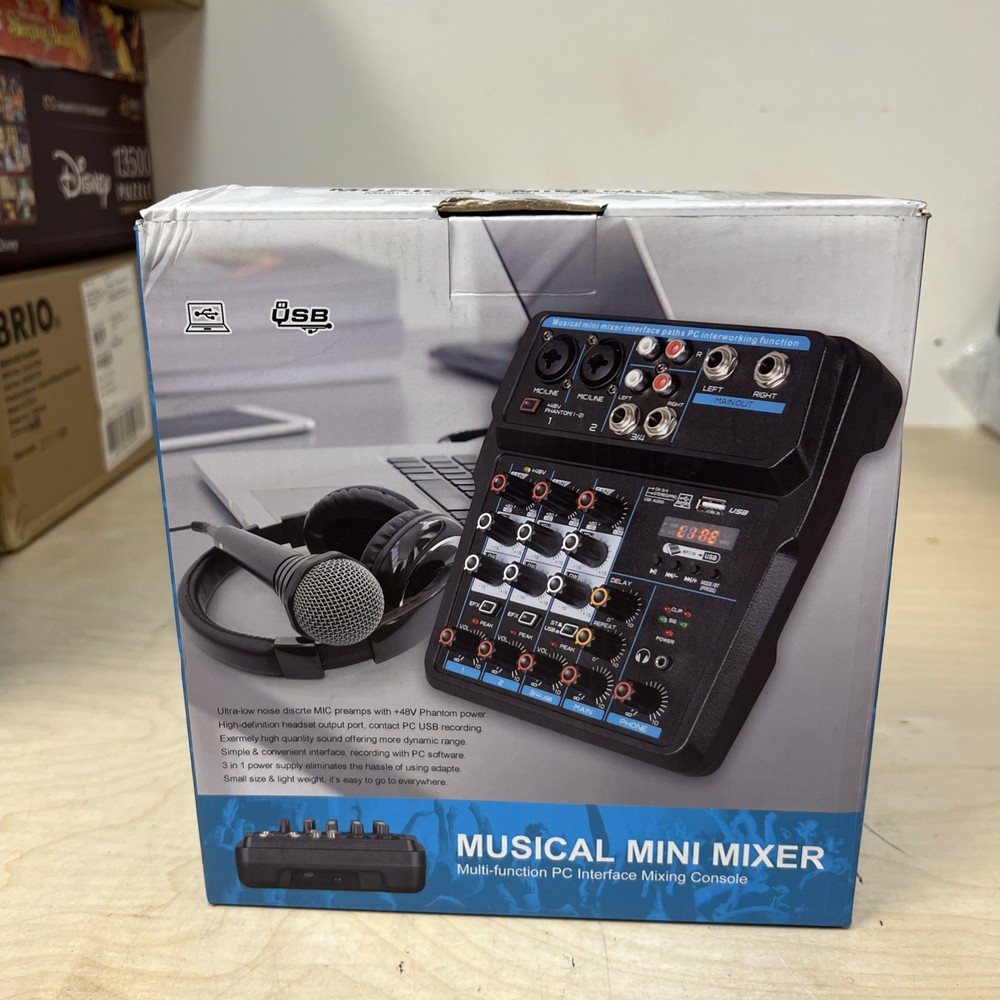 Musical Mini Mixer Multi-function PC Interface Mixing Console