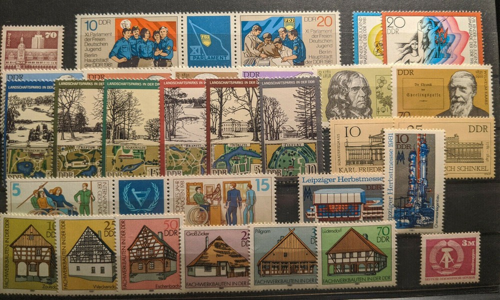 East Germany / DDR 1981 Complete Year Set MNH