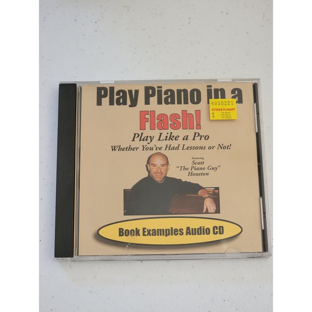 Scott Houston Audio CD Brown Tan Play Piano In A Flash 25 Examples Easy Learn