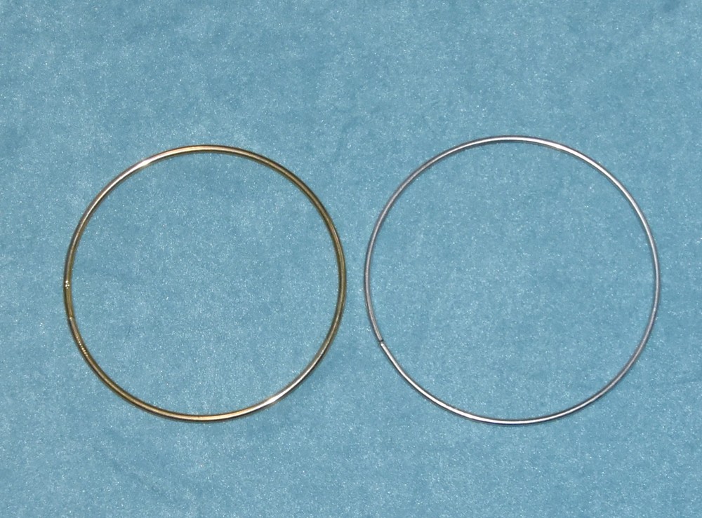 Metal rings 5” diameter  Two rings Craft supply Craft rings