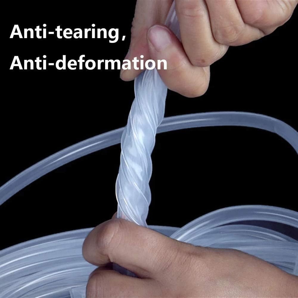 3/8" ID Silicone Tubing, Food Grade 3/8" ID x 1/2" OD 10 Feet Length Pure Sil...