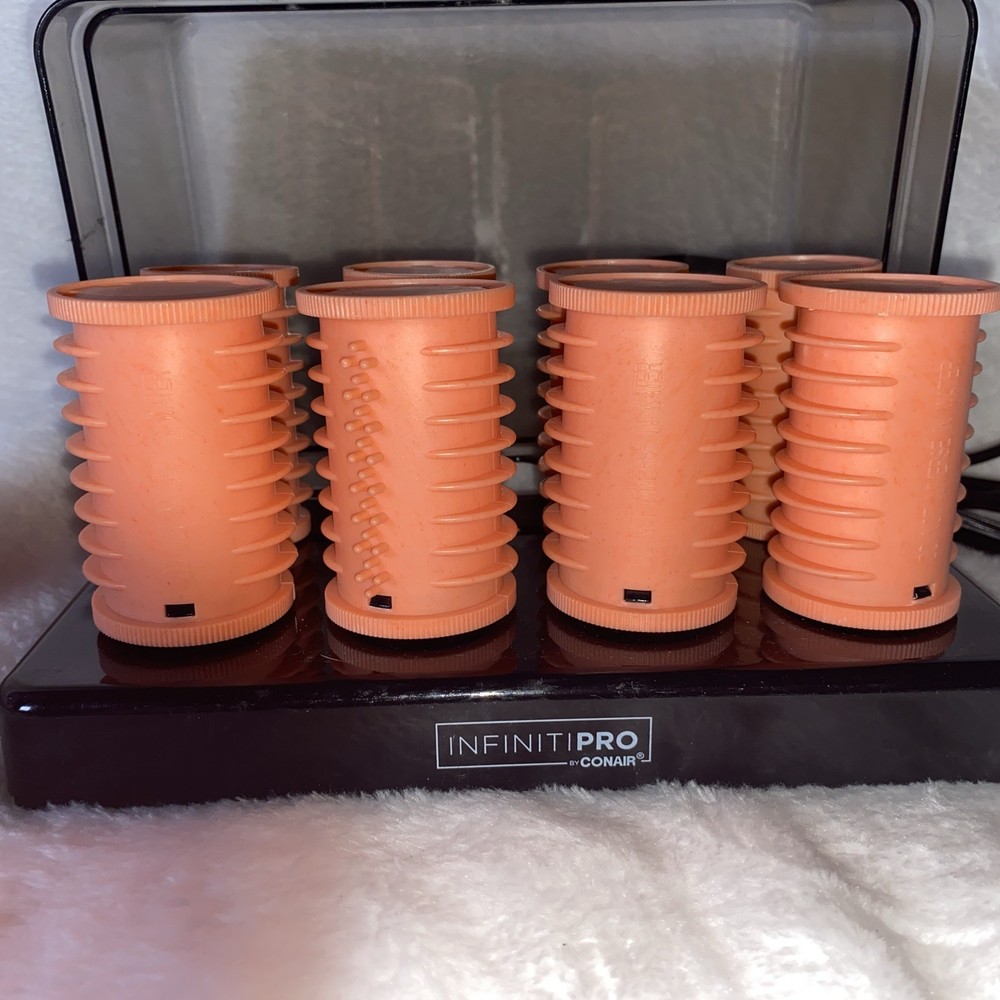 Conair Infinity Pro 8 Piece Color Changing Electric Hot Roller Set