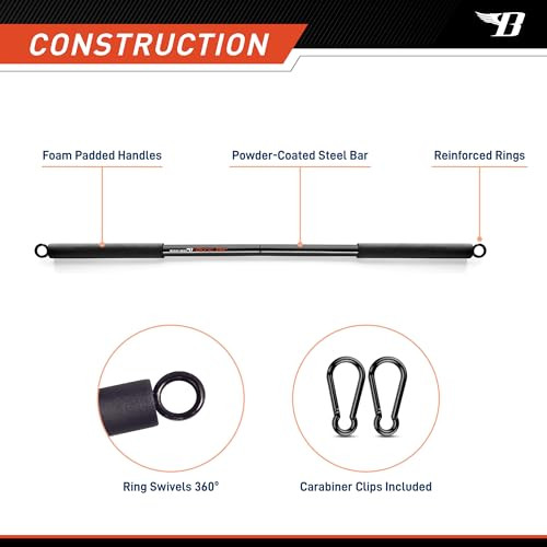 Professional Resistance Exercise 36" Light Weight Bar and All-in-one 6-pc