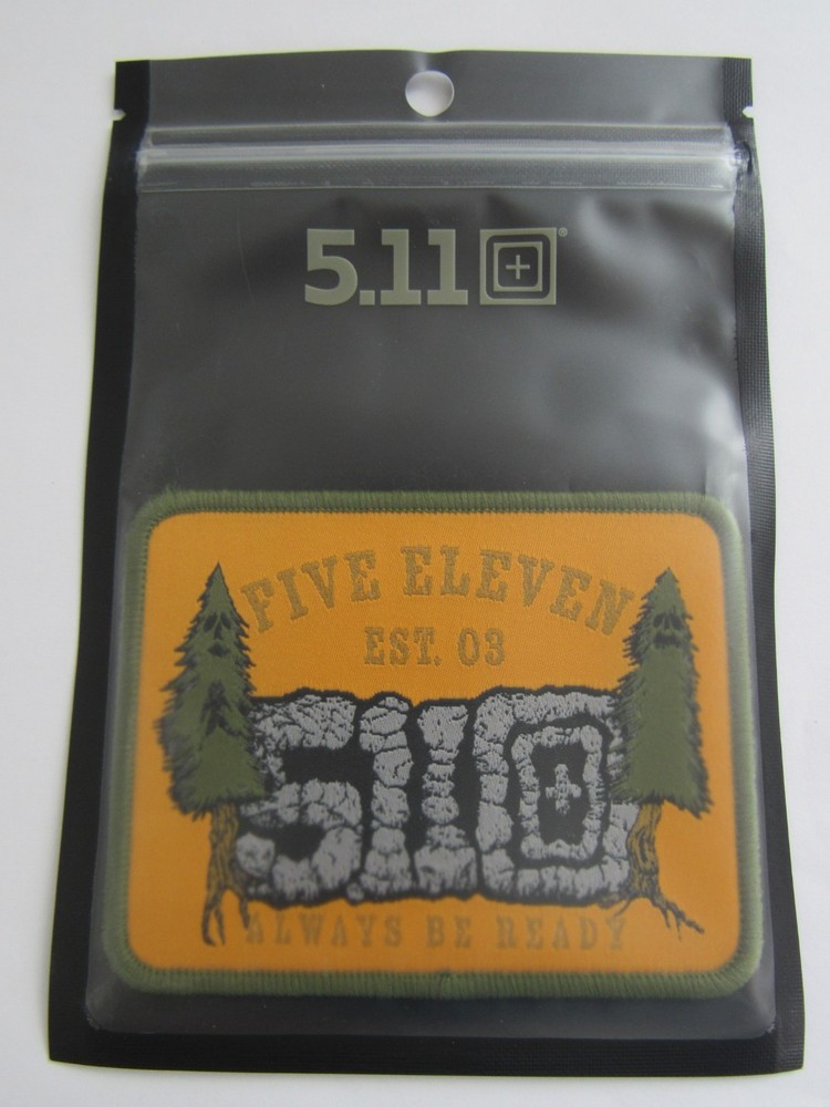 5.11 Tactical Always Ready Pine Rocky Lookup Cliff Outdoors Hook Loop Patch New!