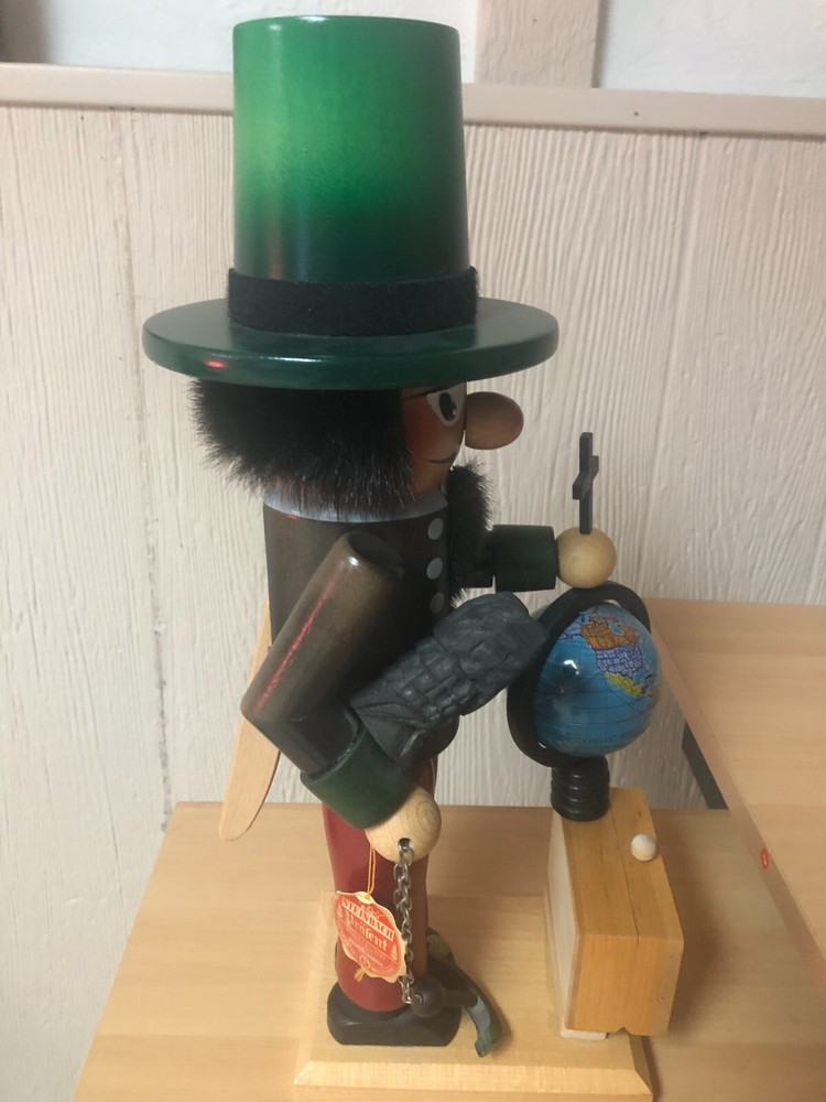 1992 Steinbach Volkskunst Germany Nutcracker 16" Christopher Columbus - Sharp!