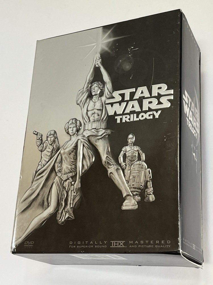 STAR WARS 2004 TRILOGY - EMPTY: ORIGINAL 4- DISK BOX SET EMPTY BOX **REPLACEMENT