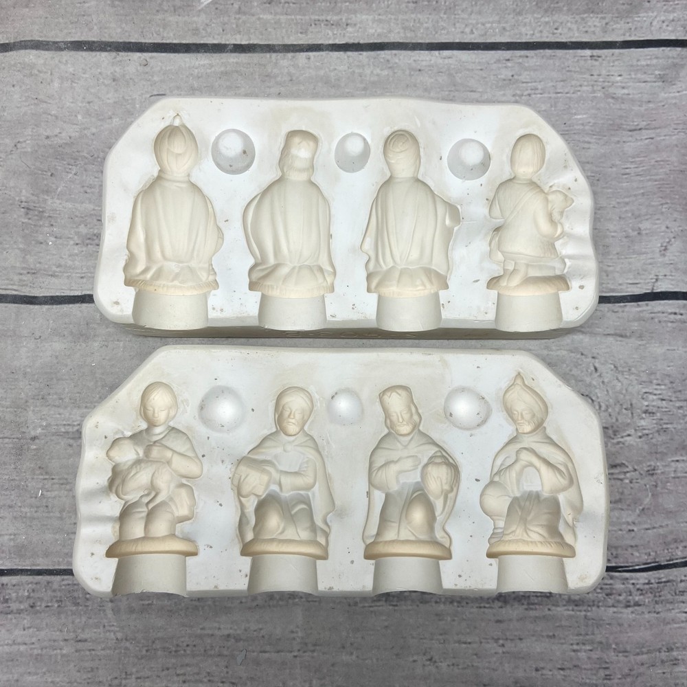 Vintage 1981 Scioto Ceramic Casting Mold Three Wiseman + Shepherd #S-403-B