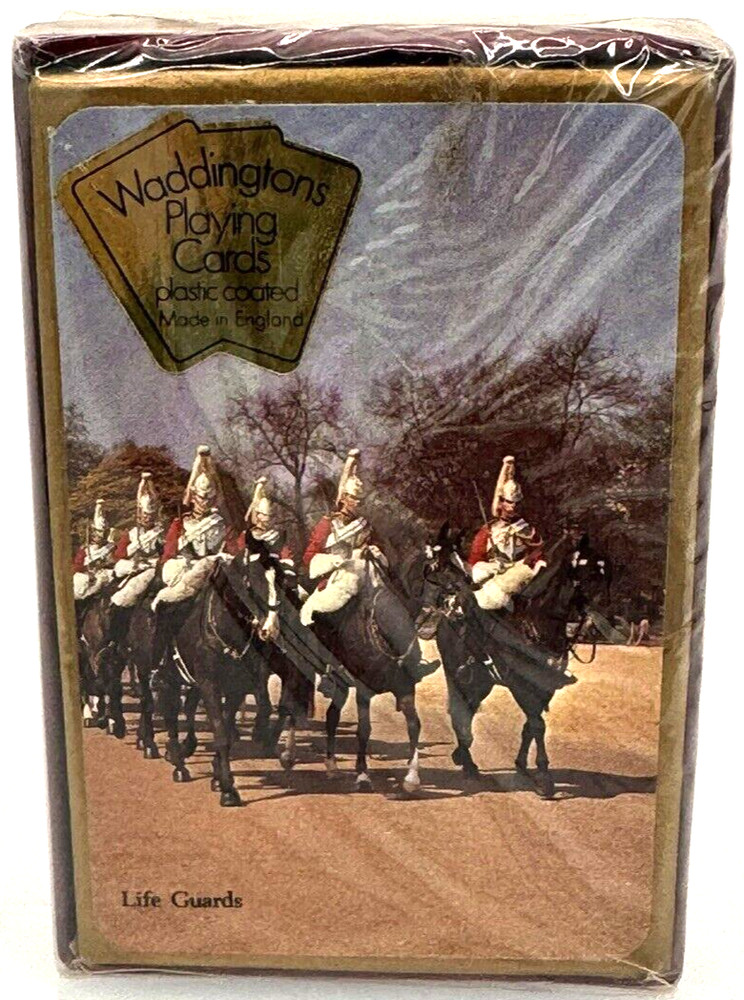 Unopened Waddington's Playing Cards Plastic Finish British Life Guards