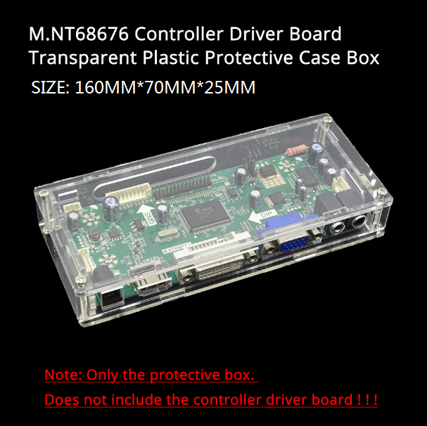 LED/LCD controller board transparent plastic protective case For M.NT68676 drive