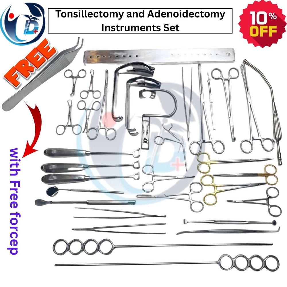 Tonsillectomy and Adenoidectomy 30 pcs kit Surgical Instruments Set