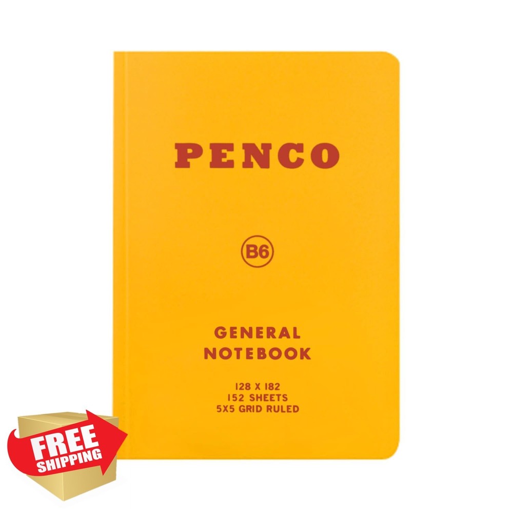 Hi-Tide Penco Notebook B6 Square Yellow