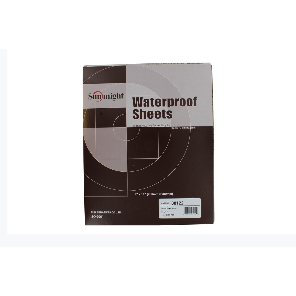 Sunmight 08122 9" x 11" 1500 Grit Waterproof Sanding Sheets