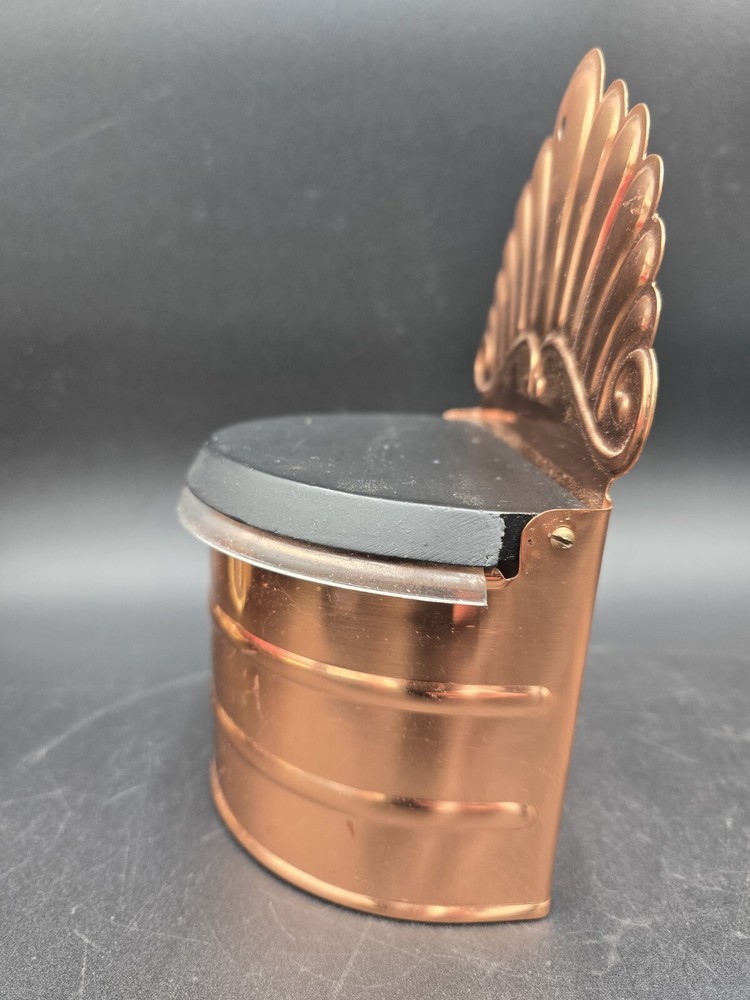 Copper Wall Salt Cellar Box Plastic Lining