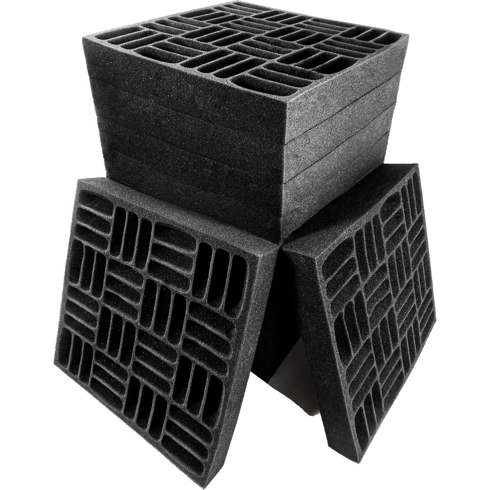 Foroomaco Grid Style Acoustic Panels - 12 Pack (Black)
