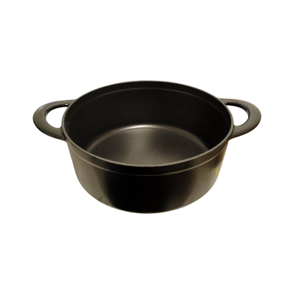 Tramontina 4 Piece Stackable Enamel Cast Iron Cookware Set, Black