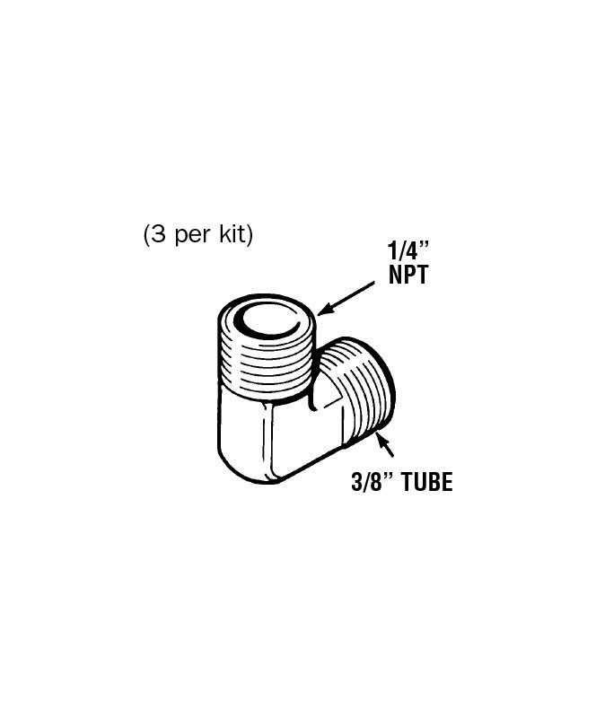 Seastar Solutions HF5529 Elbow 3/8" - 1/4" NPT (3-Pack)