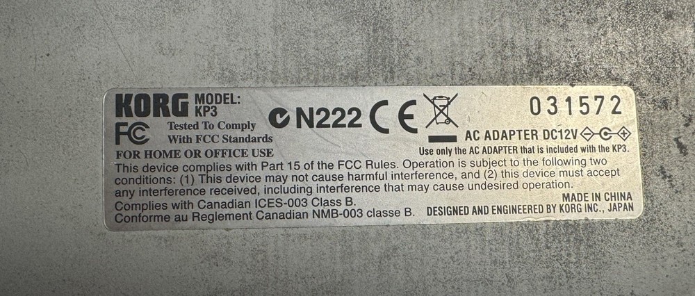 Korg KP3 Kaoss Pad Dynamic Effects Sampler