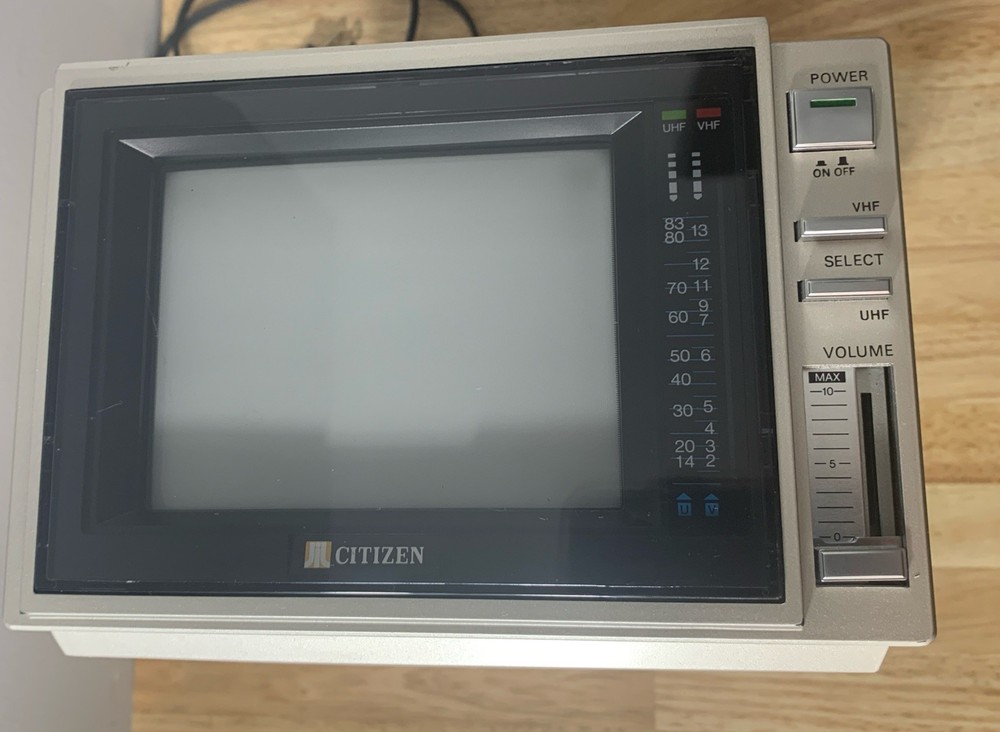 Vintage Citizen Portable Television-see Description