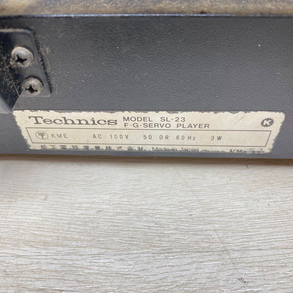 Technics by Panasonic SL-23 Frequency Generator Servo Turntable Good
