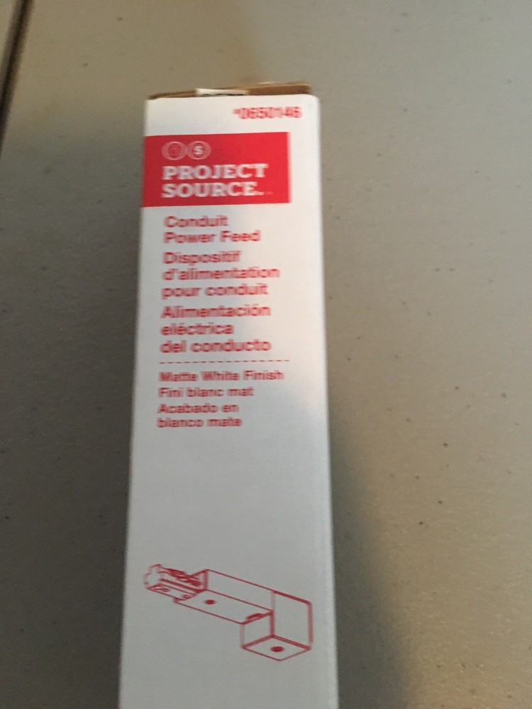 Project Source Conduit Power Feed, White, 0650146, 175008-005