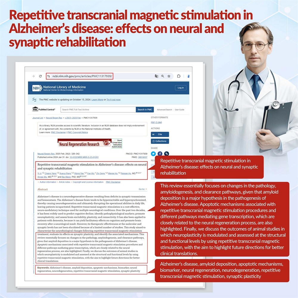 Transcranial Magnetic Stimulation Depression Treatment rTMS Machine for Brain