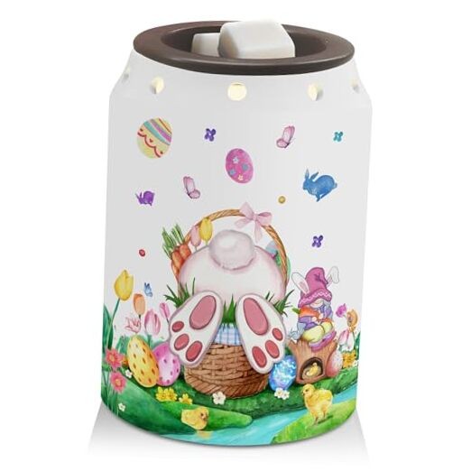 Easter Decor Wax Warmer, Easter Eggs Bunny Easter Decorations for Home