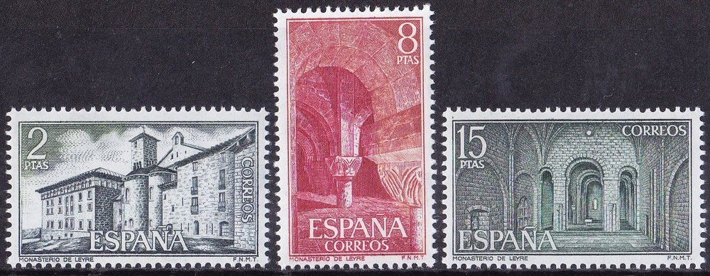 Spain - 1974 (2229-2231) Mint never Hinged - Monastary