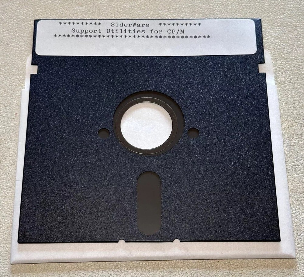 Siderware Support Utilities For CP/M & Pascal Apple II 5.25” Floppy 2-Sided