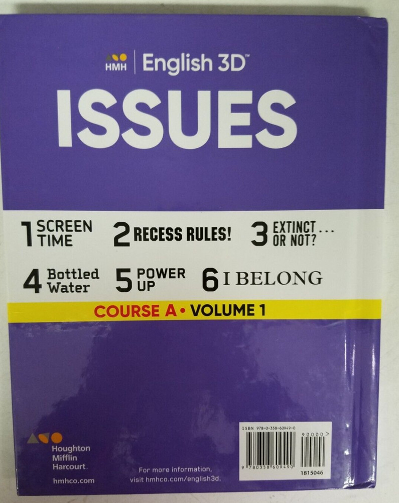 English 3D Course A Volume 1 - Issues Book-2023-Hardcover
