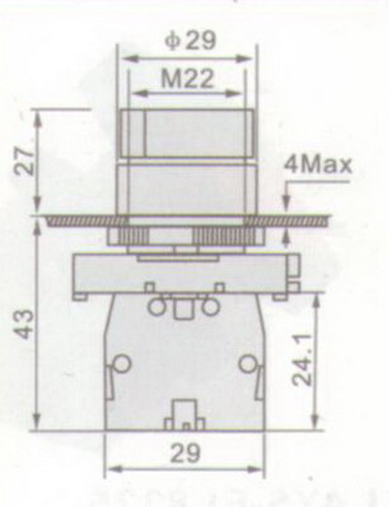 1PC 22mm Selector switch 3 Position Fits XB2ED53 Select Switch 2NO Momentary