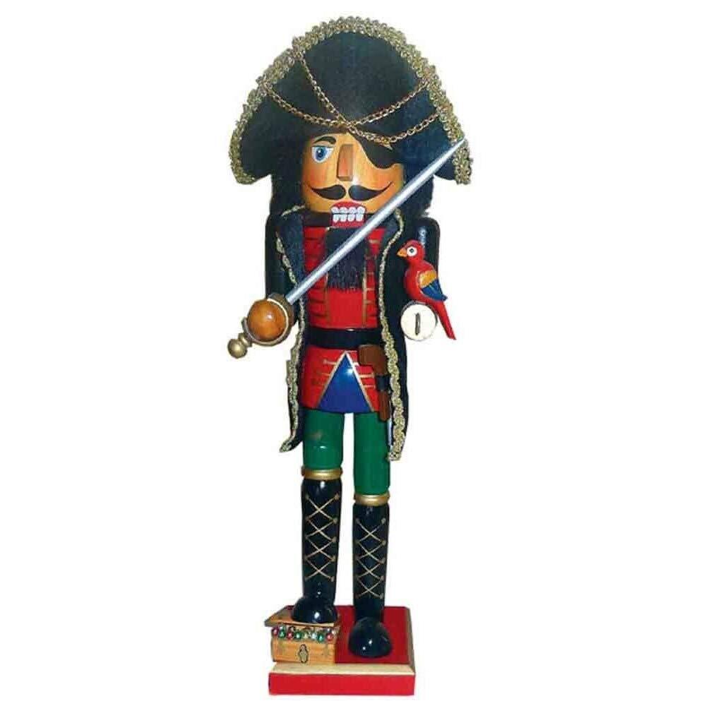 15" Pirate Nutcracker Multi Color Wood