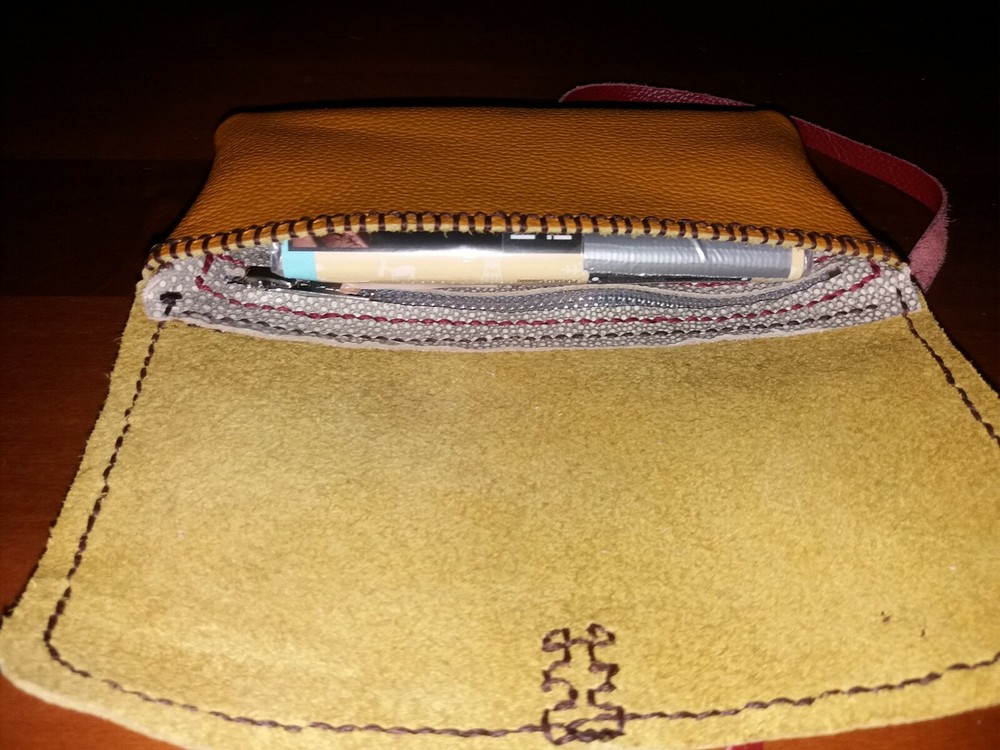 Hand Stitched Leather Tobacco Holder