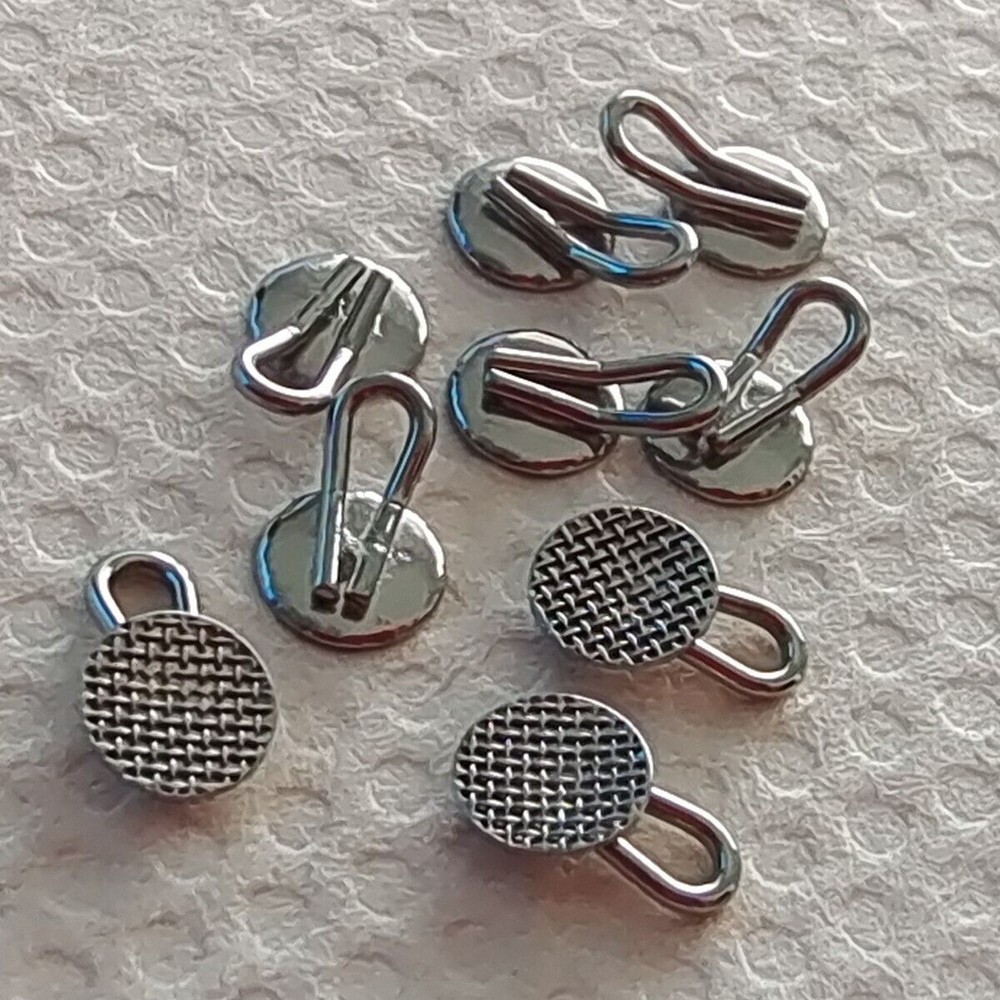 100Pc Dental Orthodontic Traction Hook Round Bondable Caplin Hook Lingual Button