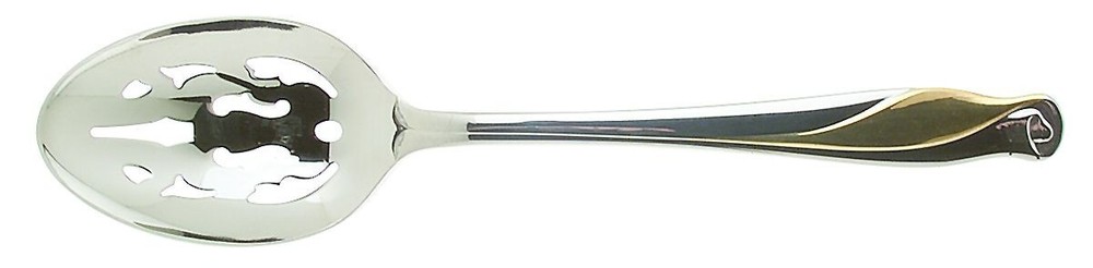 Gorham Silver Golden Spring Bud Pierced Serving Spoon 178890