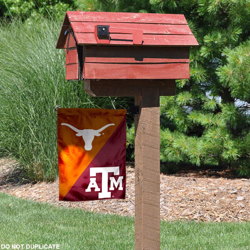 Texas vs. Texas A&M House Divided Garden Flag Yard Flag