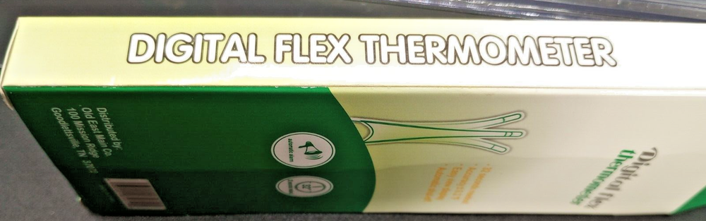 (1 Ct.) Digital Flex Thermometer - Accurate Fast Readings - Flexible Tip.