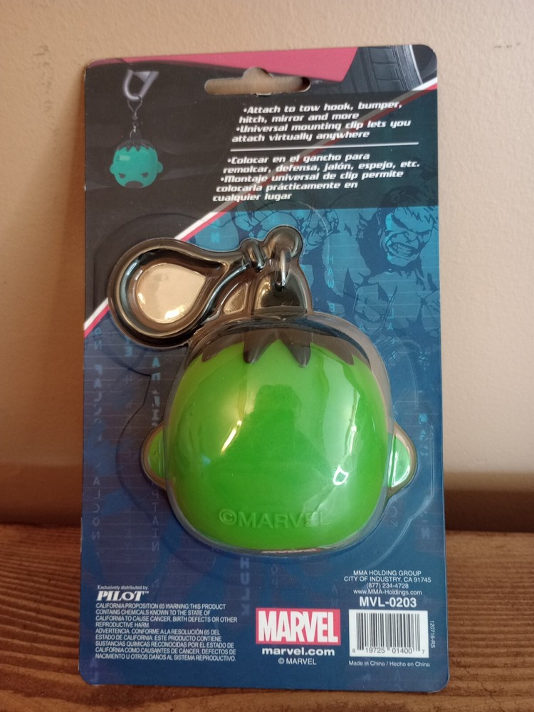 Marvel Avengers Hulk Drift Charm or Keychain, Bumper, Boat Tow