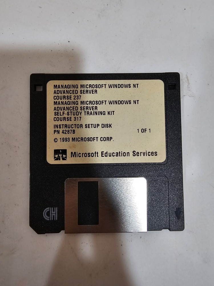 Microsoft Windows NT Advanced Server 3.1 Self Study Series w/Floppy Disks NEW