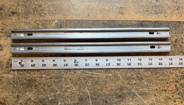 Vintage CORNWELL Cabinet Toolbox Drawer Slide Pair