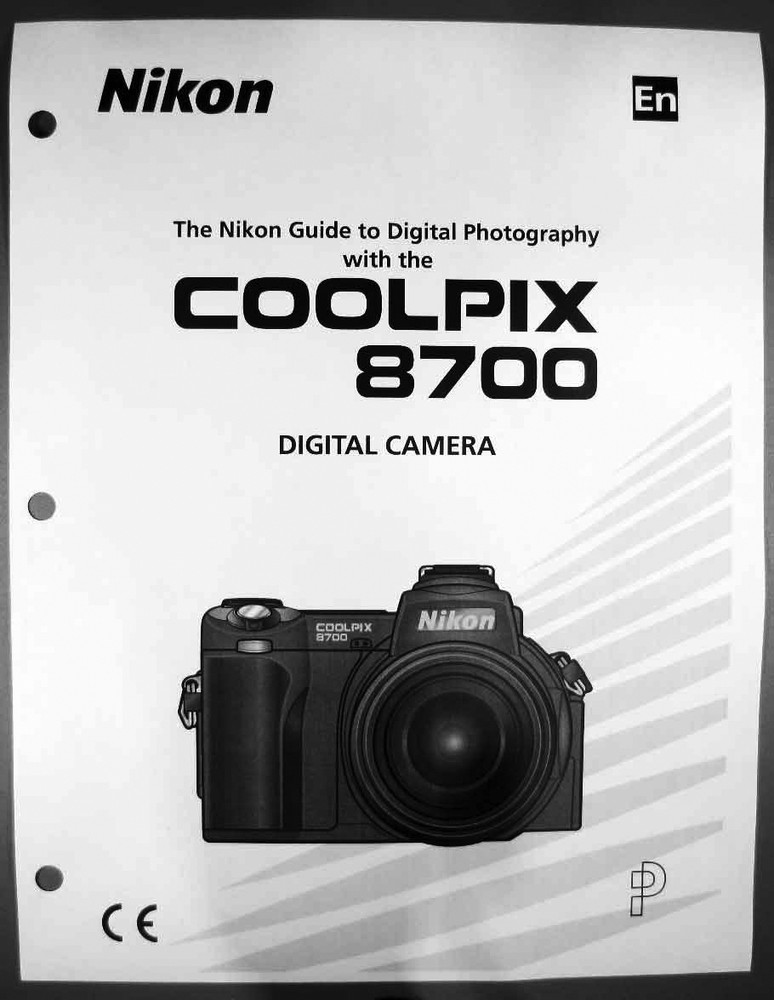 Nikon CoolPix 8700 Digital Camera User Guide Instruction  Manual
