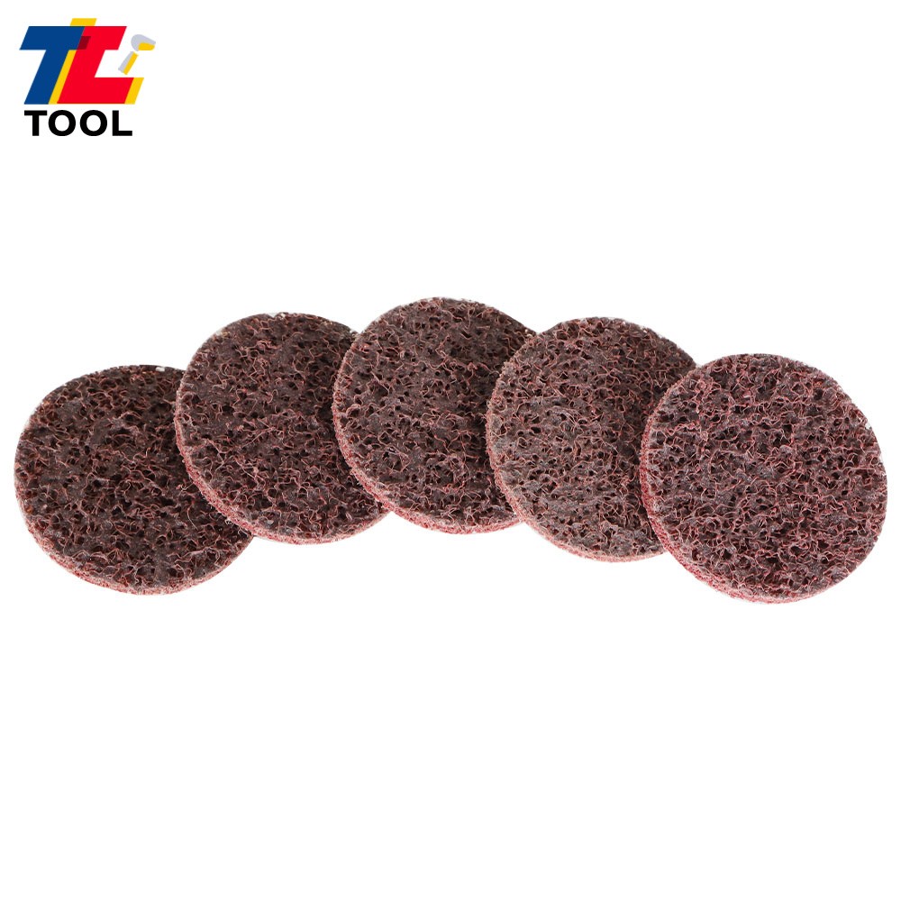 50Pcs 2" Surface Conditioning Discs Roll Lock Die Grinder Sanding Pads
