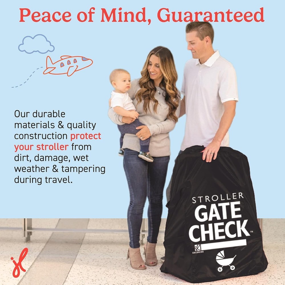 Gate Check Bag for Single & Some Double Strollers - Travel Bag for Airplane, ...