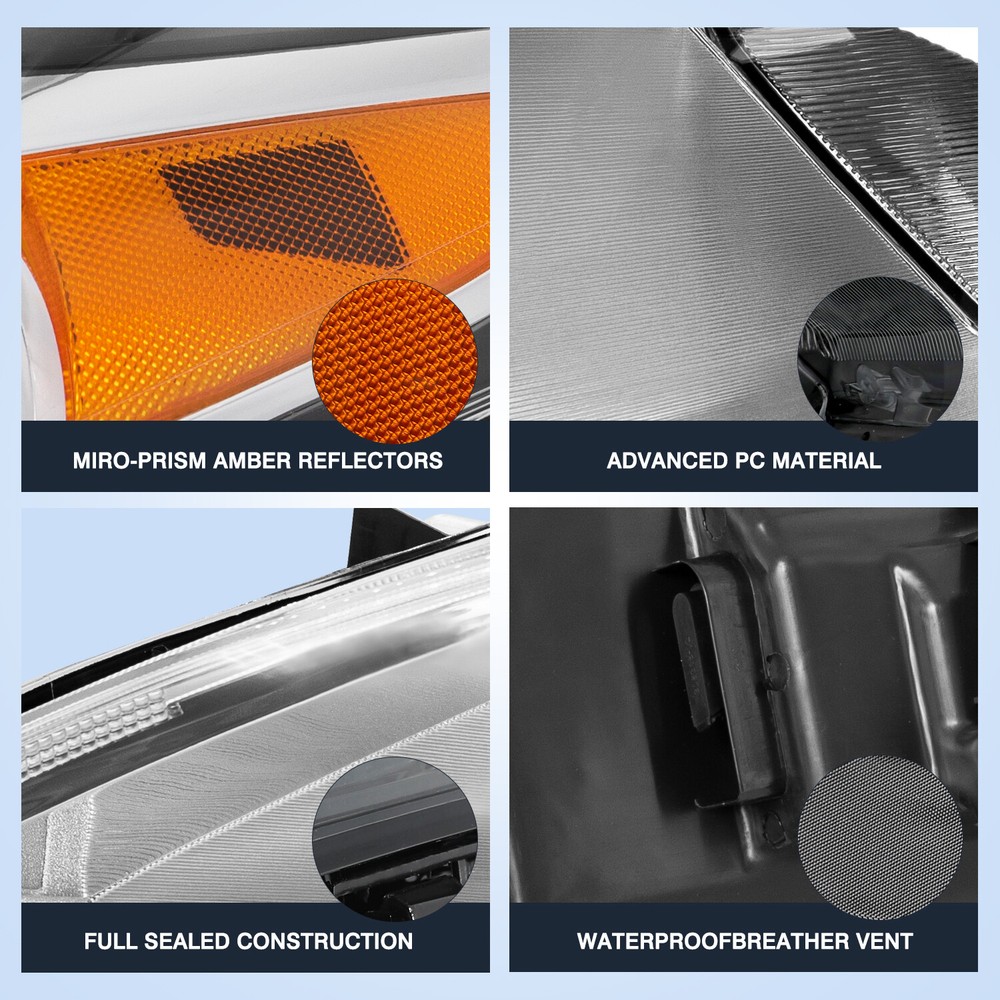 Left Headlight For 2015-2019 Nissan Versa 4DR Driver Side Headlamp Assembly