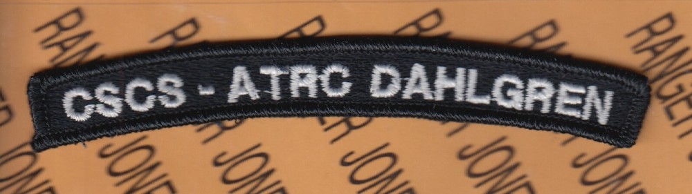 USN Navy CSCS ATRC DAHLGREN Center for Surface Combat Systems tab 5" patch m/e