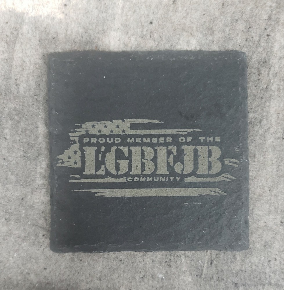 let's go brandon slate coaster set